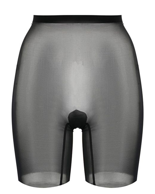 Wolford Gray Shaping Tulle Shorts