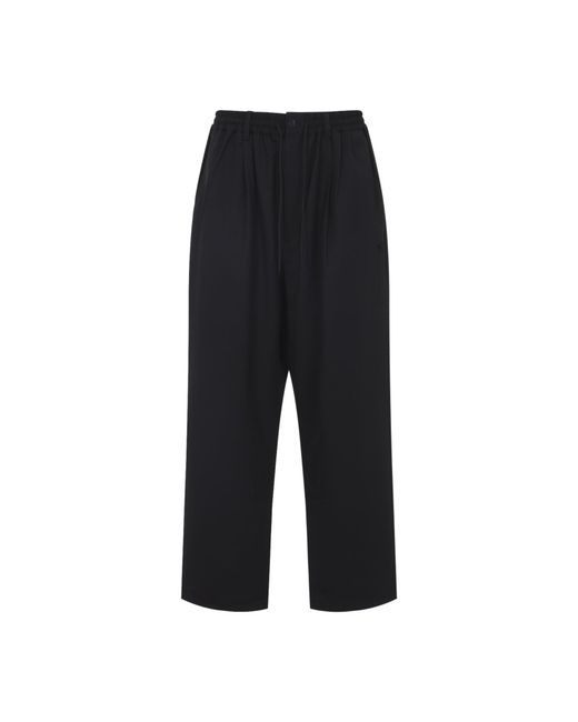 Y-3 Black Y-3 Ref Wool Tp Pants for men