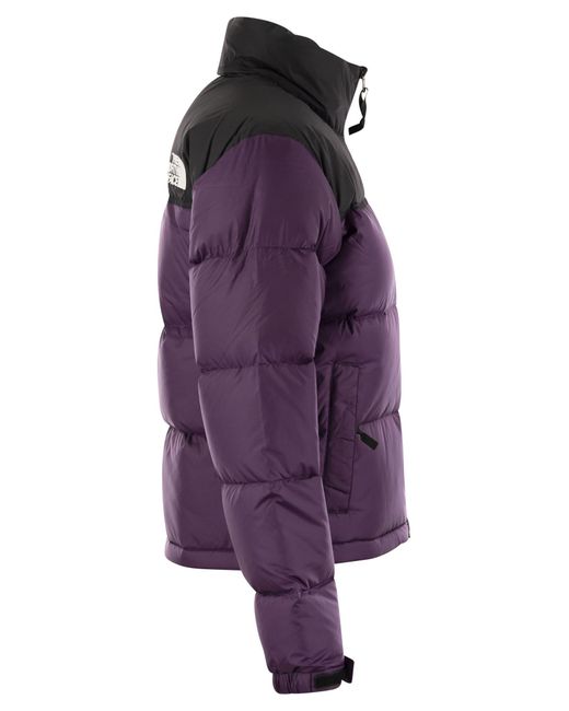 The North Face Retro 1996 Two Tone Down Jacket in het Purple