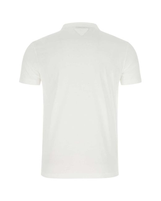 Prada White Cotton T-Shirt Set for men