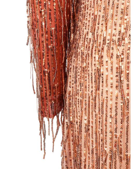 Clips Orange Abito Paillettes Lungo