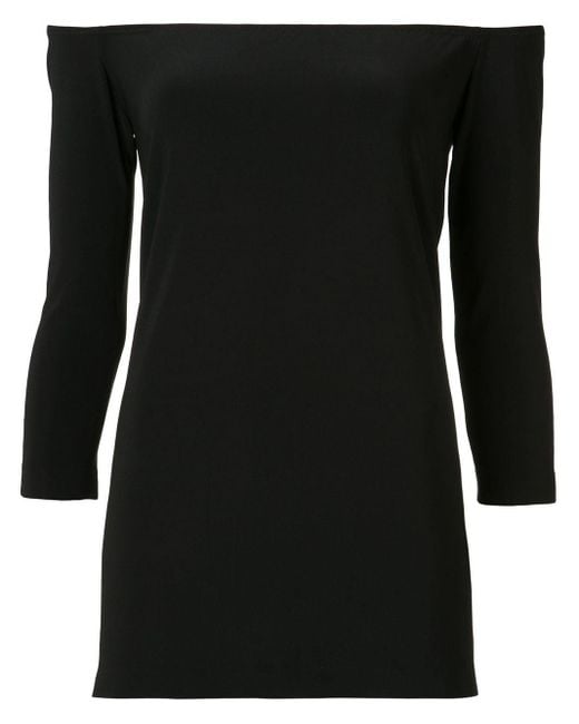 Norma Kamali Black Off Shoulder Top