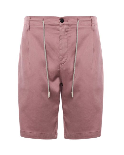 Eleventy ELEGSY BERMUDA -SHORTS mit Kordelstrich Taille in Red für Herren