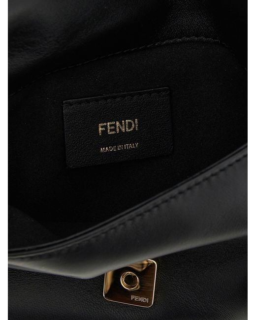 Fendi Black 'Mamma Baguette' Pouch