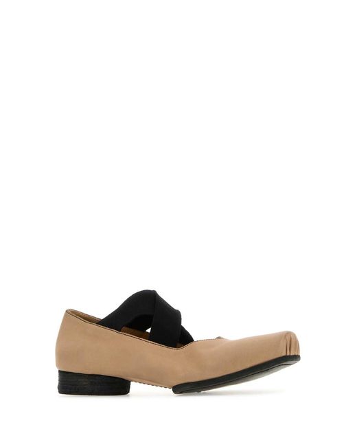 Uma Wang Natural Leather Ballerinas