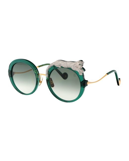 Anna Karin Karlsson Green Sunglasses Rose Et La Roue Crystal 07
