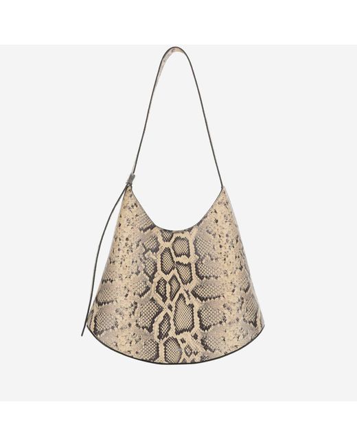 Jil Sander Red Eldorado Medium Leather Shoulder Bag
