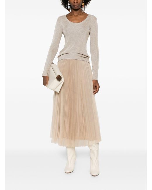 Fabiana Filippi White Crewneck Sweater