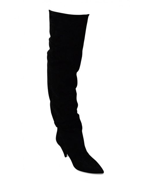 Saint Laurent Black Era 85 Over-The-Knee Boots
