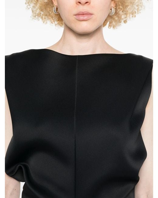 Khaite Black Acetate Toma Dress