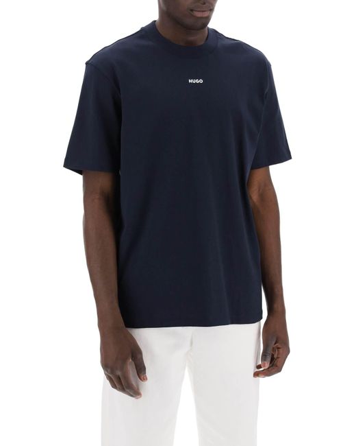 Camiseta de cuello de la tripulación de Dapolino HUGO de hombre de color Blue