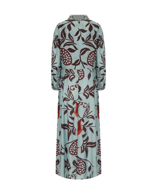 PAHIESA FORMENTERA Blue Shirt Dress
