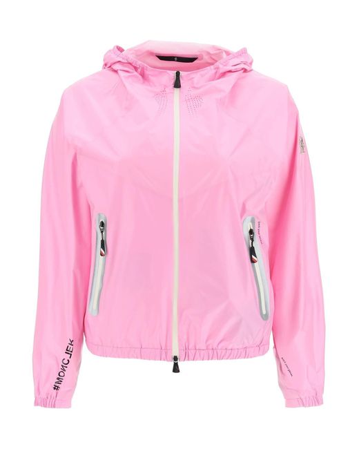 3 MONCLER GRENOBLE Packable Crozat Jacket With Built-in Gloves in Pink ...