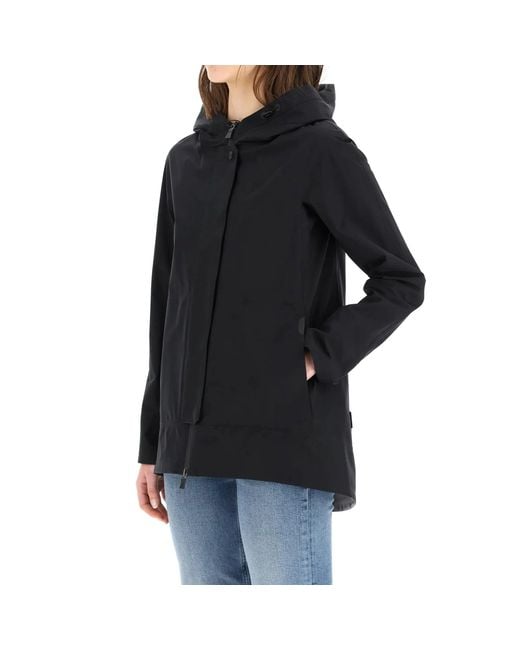 Herno Blue Gore Tex Hooded Jacket