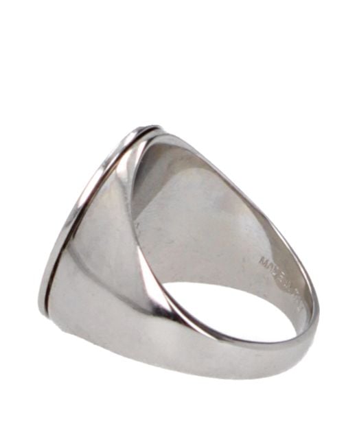 McQueen Metallic Anelli Uomo Ottone Argento