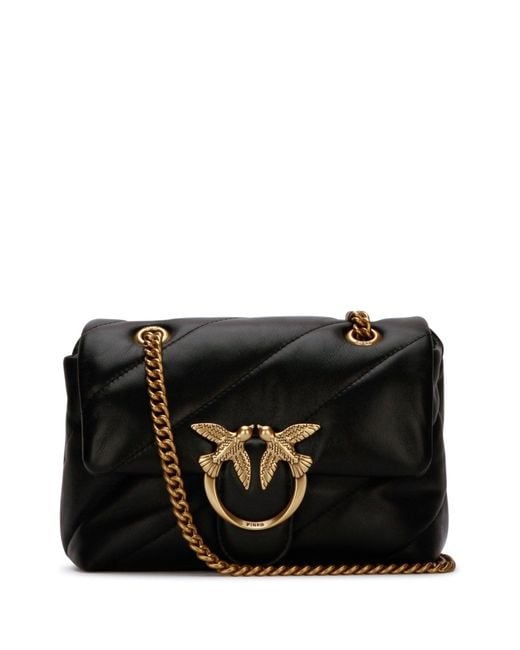 Pinko Black Love Mini Puff Bag