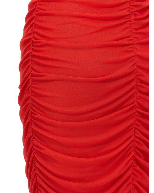 ROTATE BIRGER CHRISTENSEN Red Midikleid