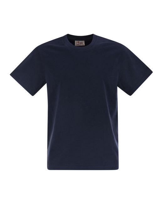 Mc2 Saint Barth Dover Cotton Jersey T -shirt in het Blue voor heren