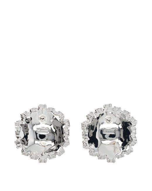 Self-Portrait Multicolor Crystal Flower Earrings