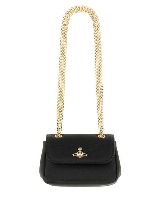 Vivienne Westwood White Small Bag With Chain