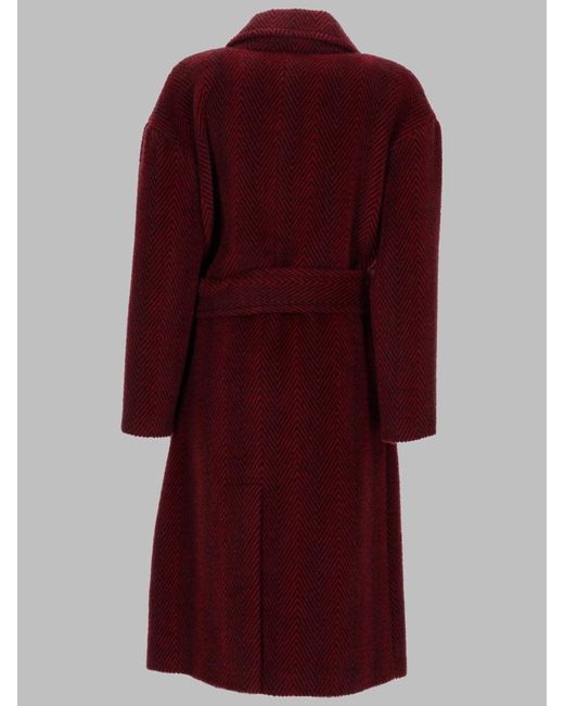 Paltò Red Chic Mini Trench Coat