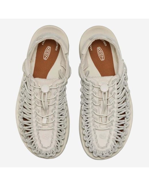 Keen White Uneek Leather Sandals