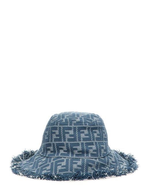 Ff monogram bucket sombrero Fendi de color Blue