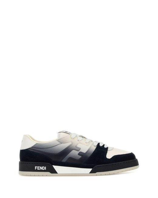 Fendi White Logo Sneakers for men