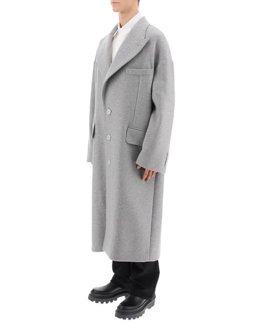 Déconstruise maxi manteau Dolce & Gabbana pour homme en coloris Gray