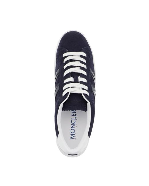 Moncler Blue Monaco Sneakers for men