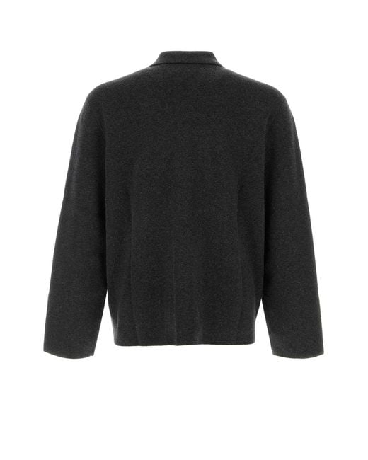 LeKasha Black Jacket With Front Pockets for men