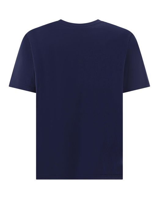 Maison Kitsuné Maison Kitsuné "Running Fox" T -Shirt in Blue für Herren