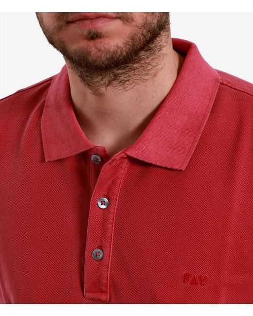 Fay Red T Shirts And Polos