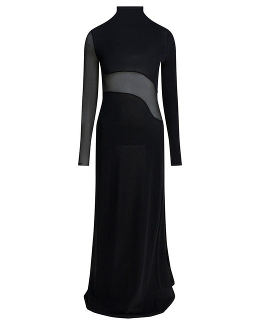 Alaïa Black Lang ausgeschnittenes, figurbetontes Kleid