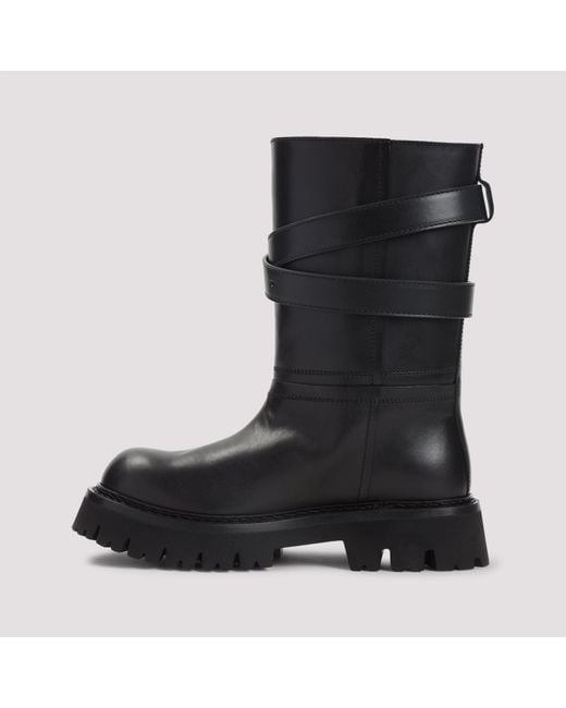 Moschino Black Leather Boots