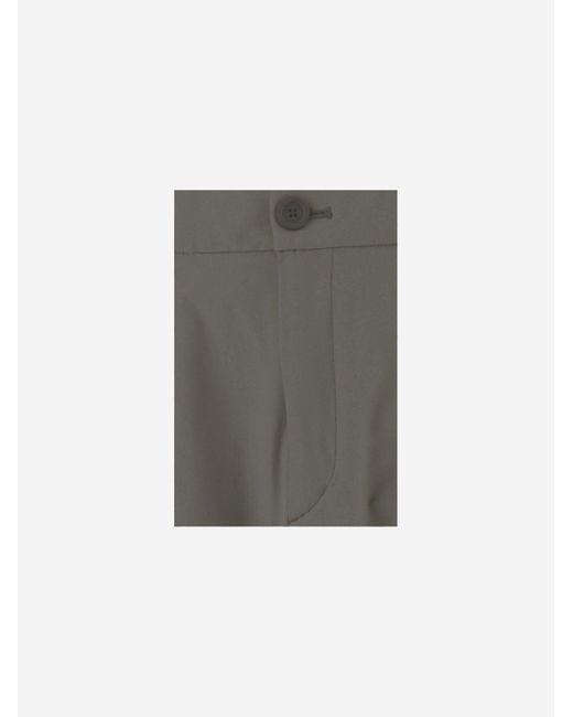 Herno Gray Functional Wardrobe Trousers
