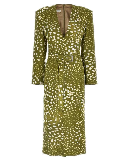Dries Van Noten 'dohana' Jurk in het Green