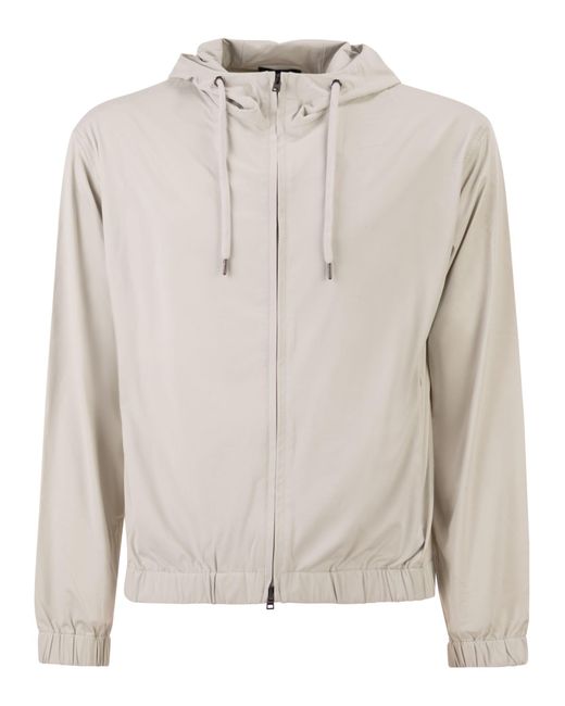 Herno Stretch Techno Nylon Bomberjack in het Gray voor heren