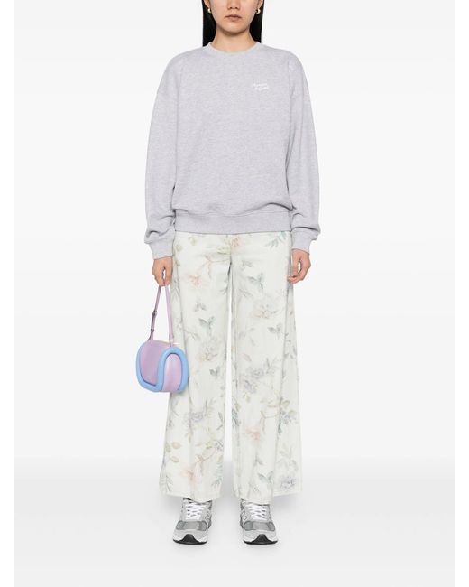 Maison Kitsuné White Handwriting Comfort Sweatshirt
