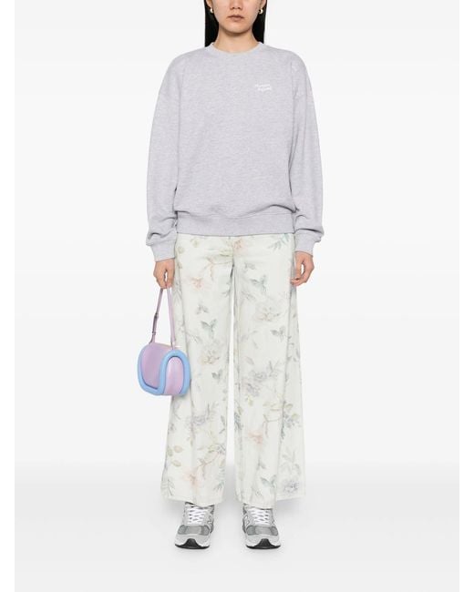 Maison Kitsuné White Handwriting Comfort Sweatshirt