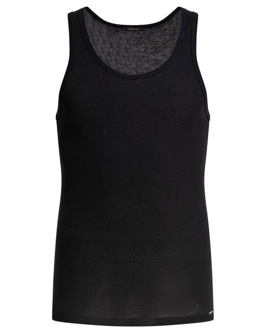 Tom Ford Tanktop aus Baumwolle und Modal in Black für Herren
