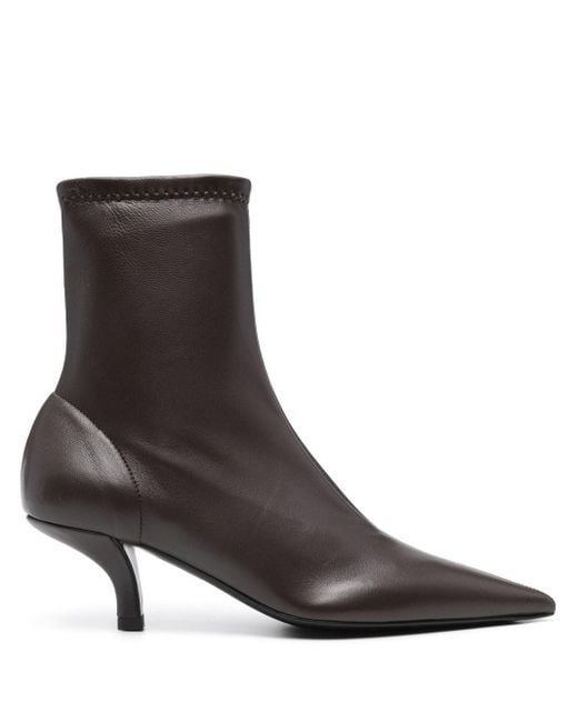 Bottines The Heeled 55 Mm En Maille Totême  en coloris Brown