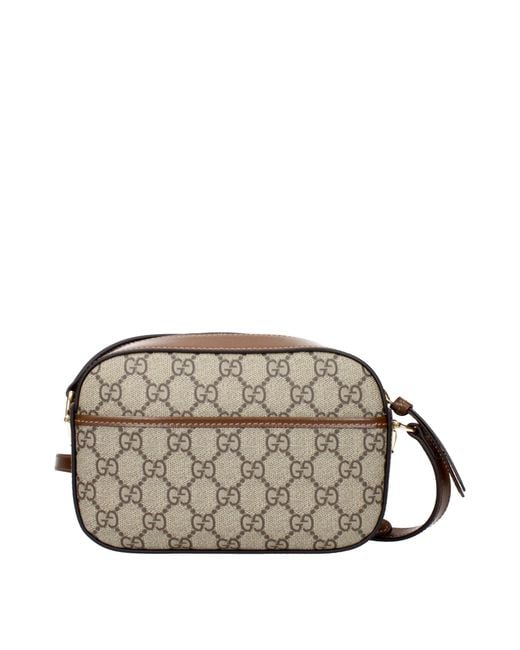Gucci Schoudertassen Paardenbit 1955 Vrouwen Stoffen Beige/bruin in het Brown