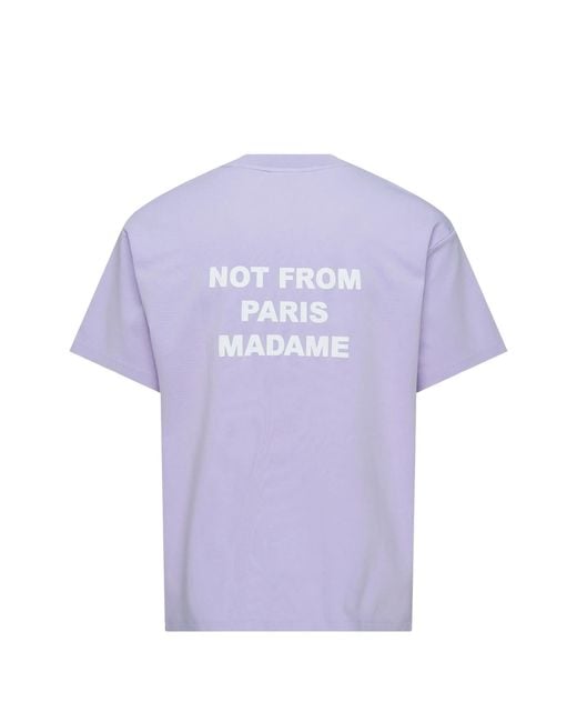 Drole de Monsieur Purple Le T Shirt Slogan