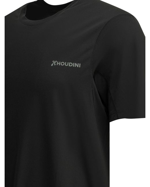Houdini Sportswear Black "Pace Air Message" Crewneck T Shirt