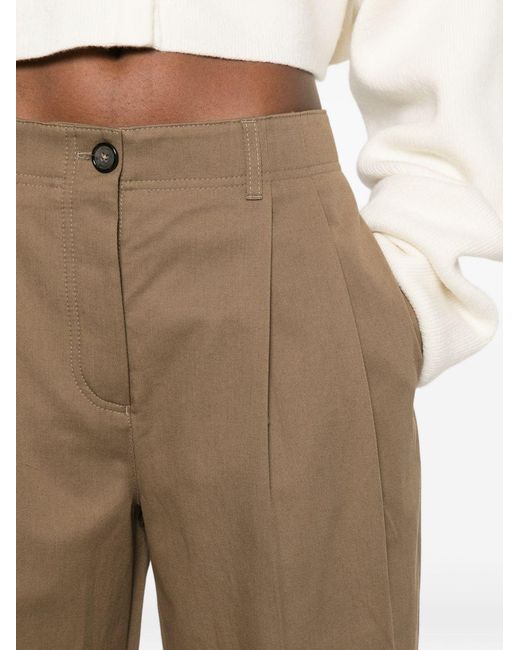 Totême White Organic Cotton Trousers