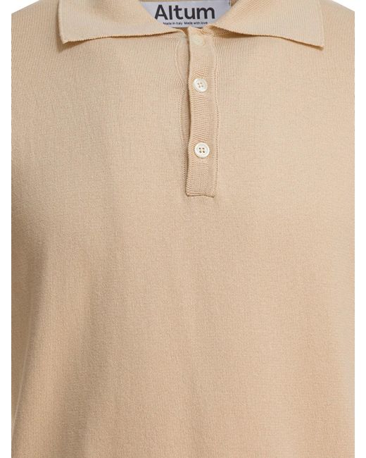 Altum Natural Cotton Polo Shirt for men