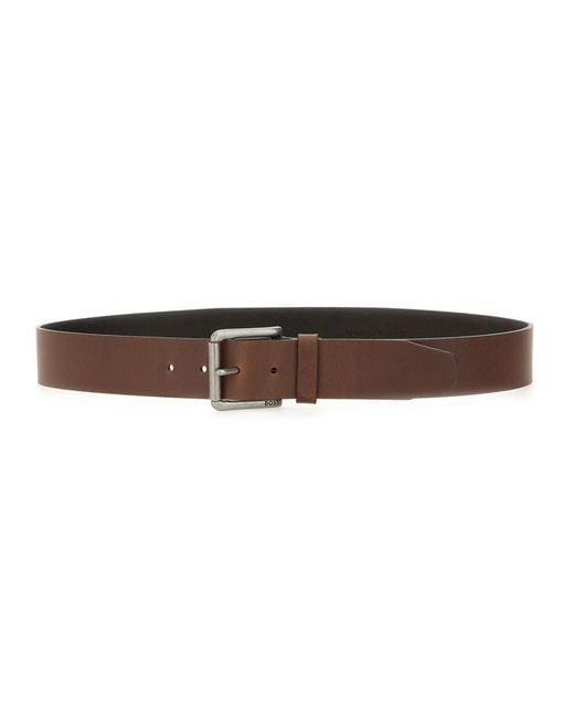 Boss Brown Belt With Buckle