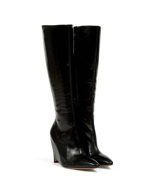 Maison Margiela Black Pointed-Toe Boots
