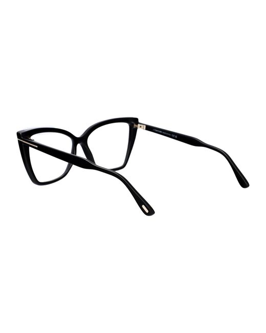 Tom Ford Black Cat Eye Optical Ft5844 B 001
